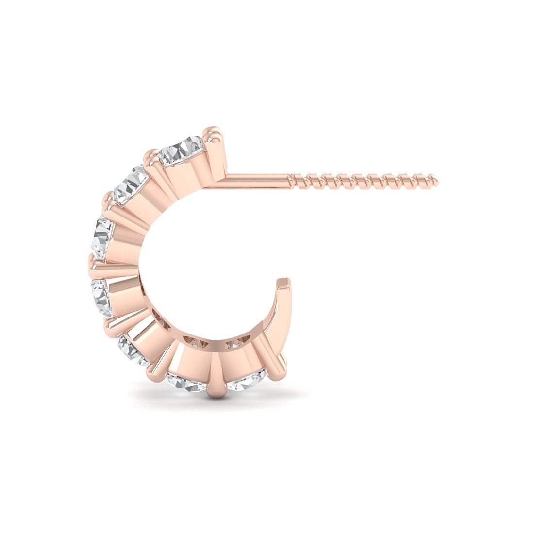18k Rose Gold Sarah Diamond Earrings for women