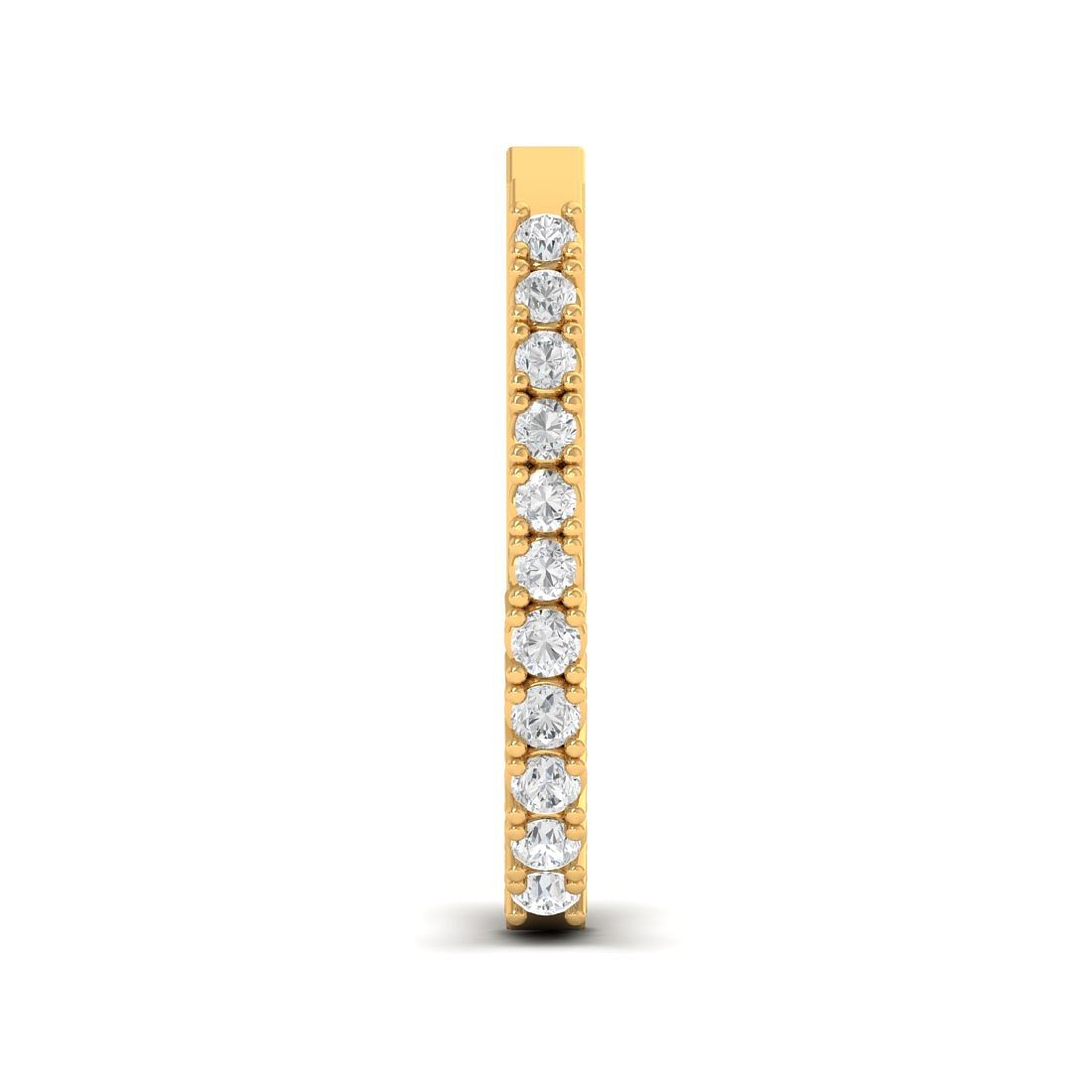 14k Yellow Gold Shreya Diamond Earrings for wedding