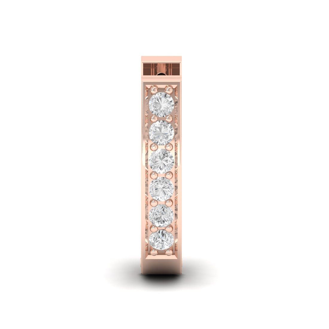 18k Rose Gold Ojasvi Diamond Earrings for bride
