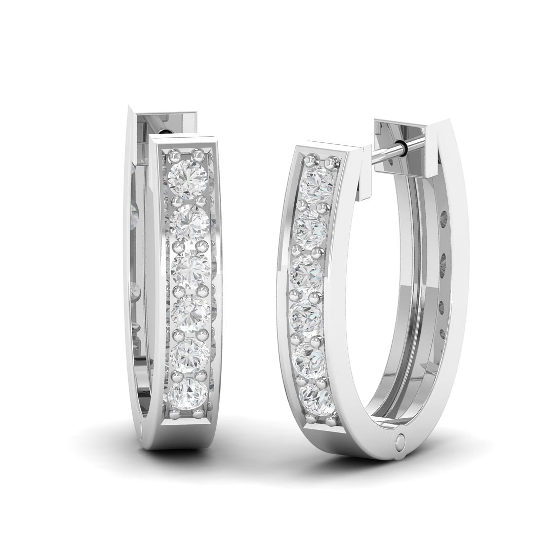 10k White Gold Ojasvi Diamond Earrings for bride