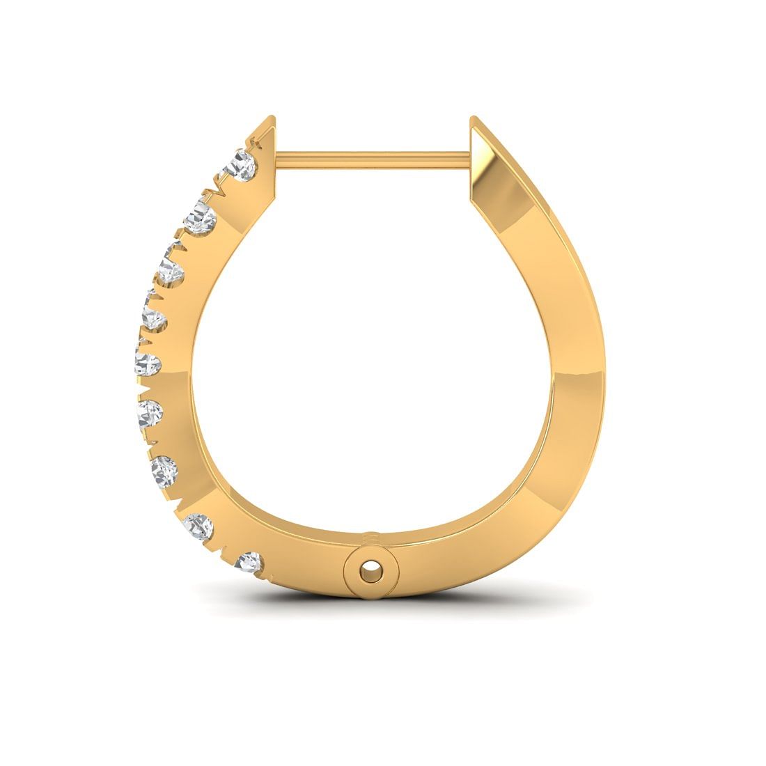 14k Yellow Gold Shanaya Diamond Earrings for wedding