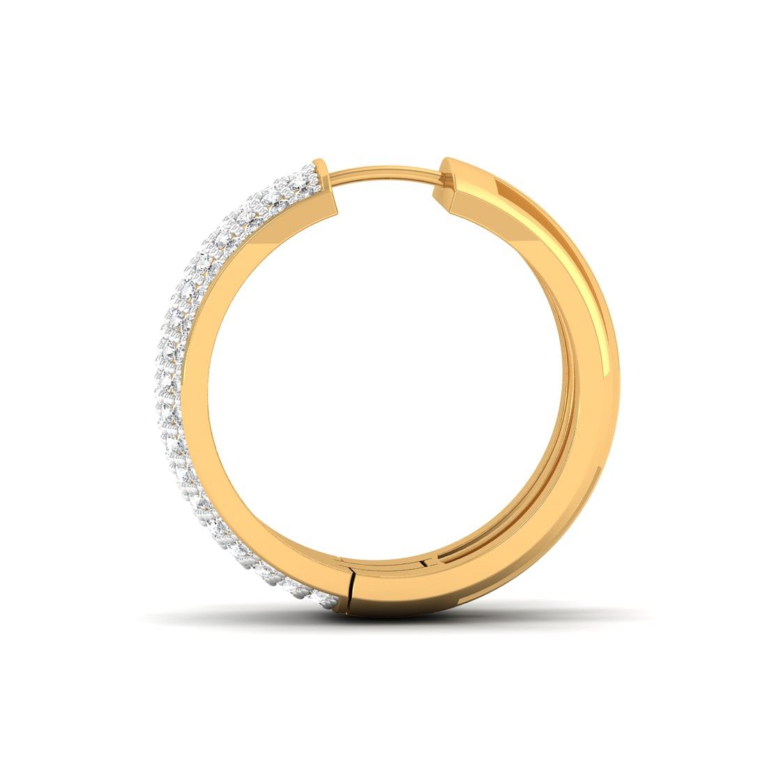 14k Yellow Gold Alyssa Diamond Earrings for bride
