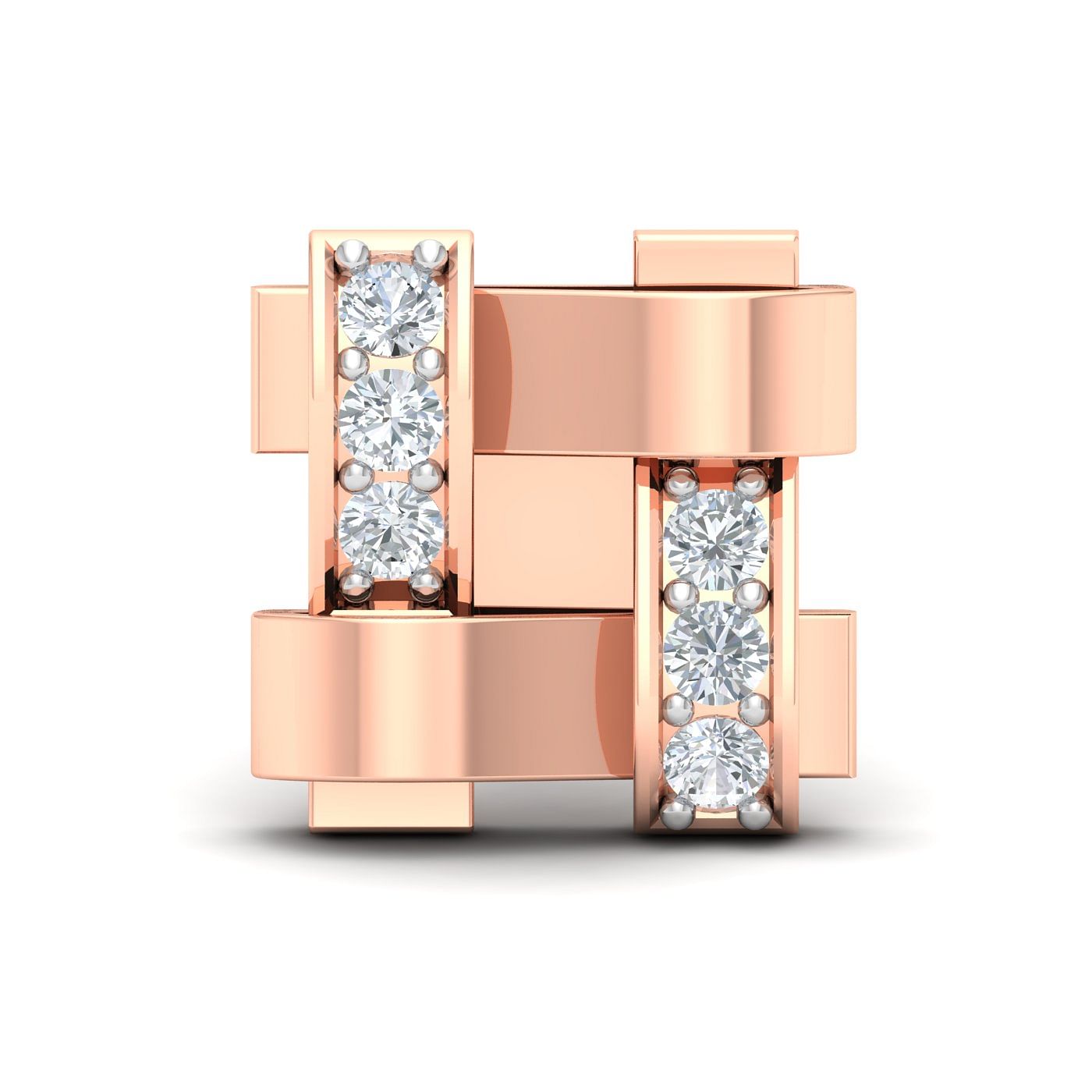 Rose Gold Simon Diamond Men's Stud Earrings Who says jewellery has to be boring? If you're looking for something a little more exciting