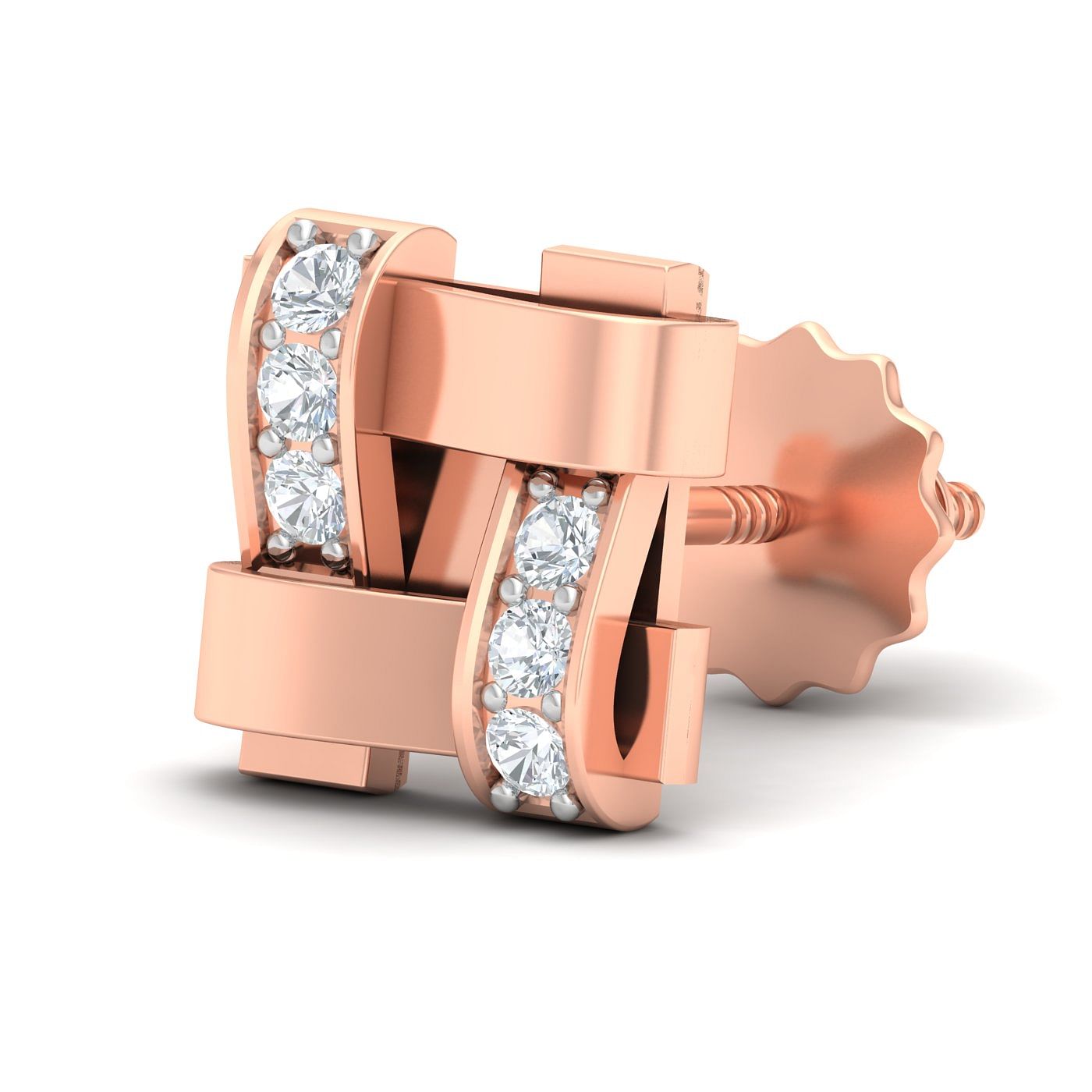 Rose Gold Simon Diamond Men's Stud Earrings Who says jewellery has to be boring? If you're looking for something a little more exciting