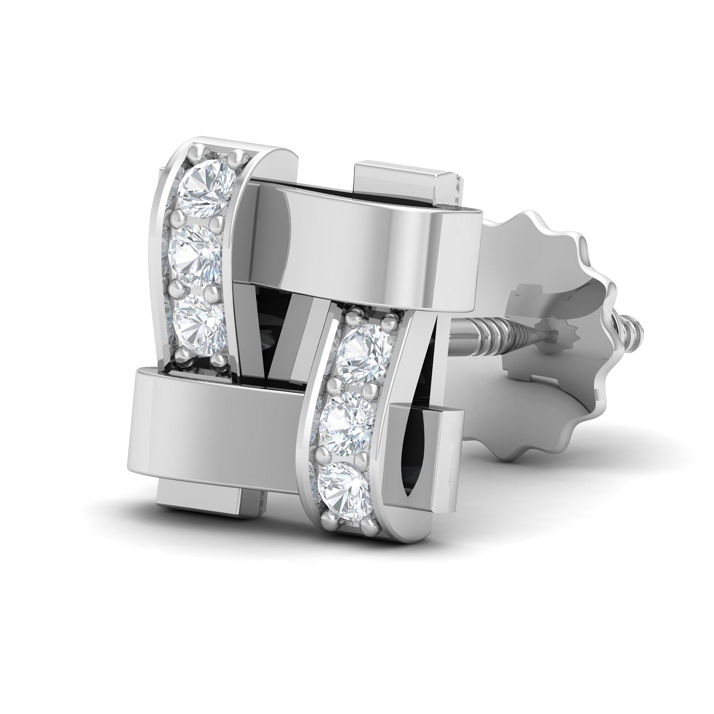 White Gold Simon Diamond Men's Stud Earrings Who says jewellery has to be boring? If you're looking for something a little more exciting