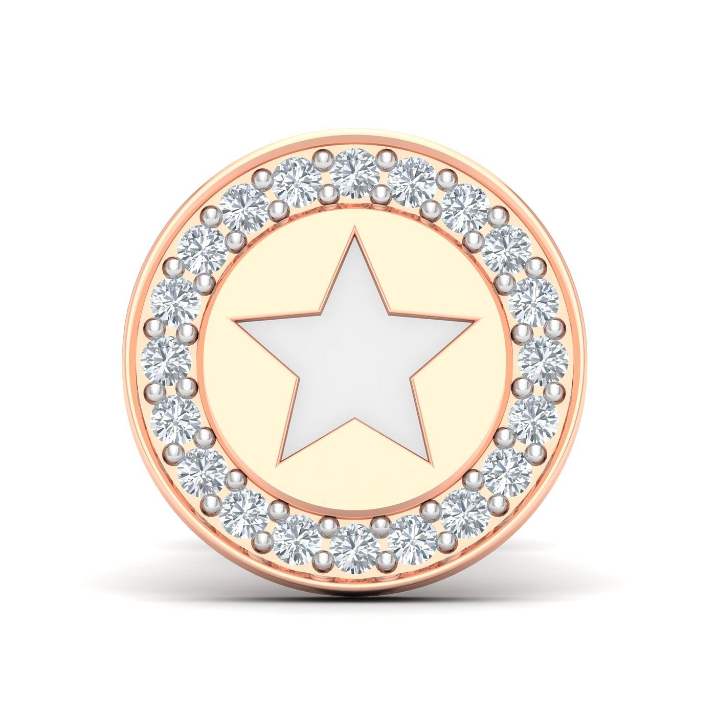 Rose gold Astro Diamond Studs For Men