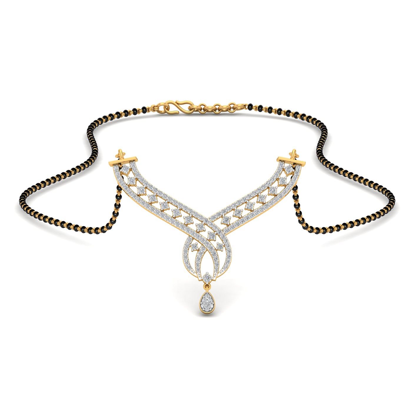 yellow gold simple mangalsutra designs for daily wear