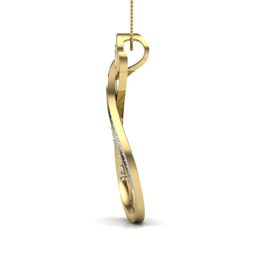 Truly Elegant Diamond Pendant | oval shaped diamond pendant necklace in yellow gold