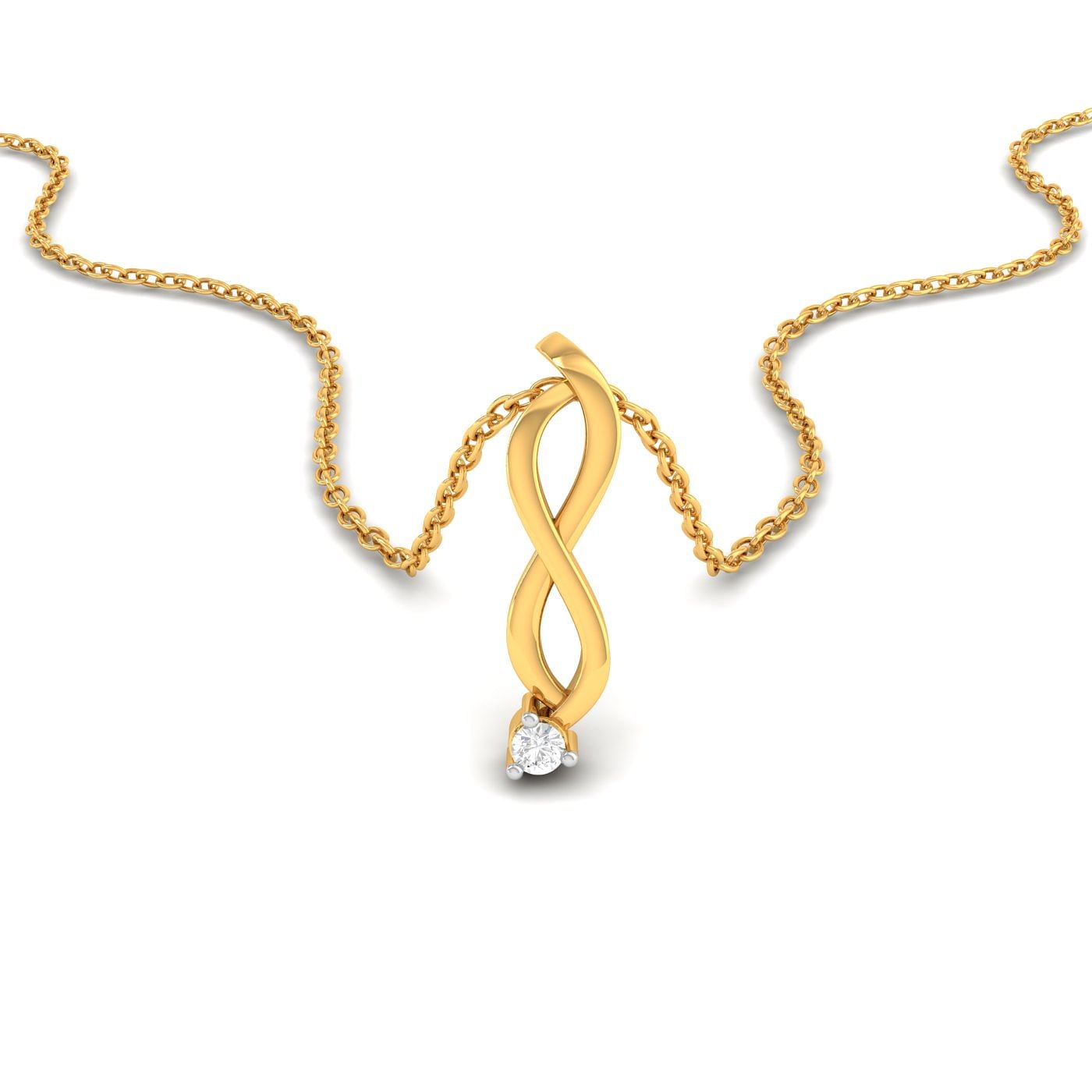yellow gold Norah Diamond Pendant