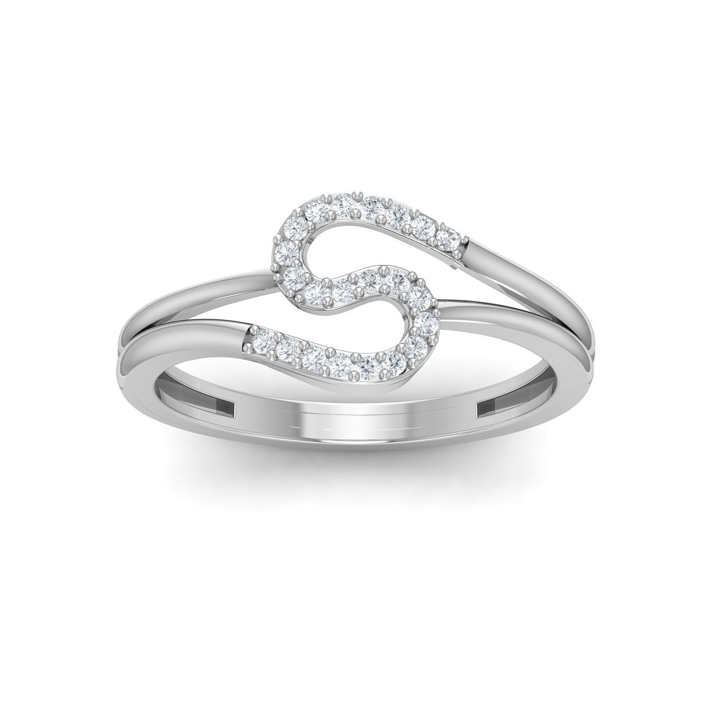 white gold diamond ring s design