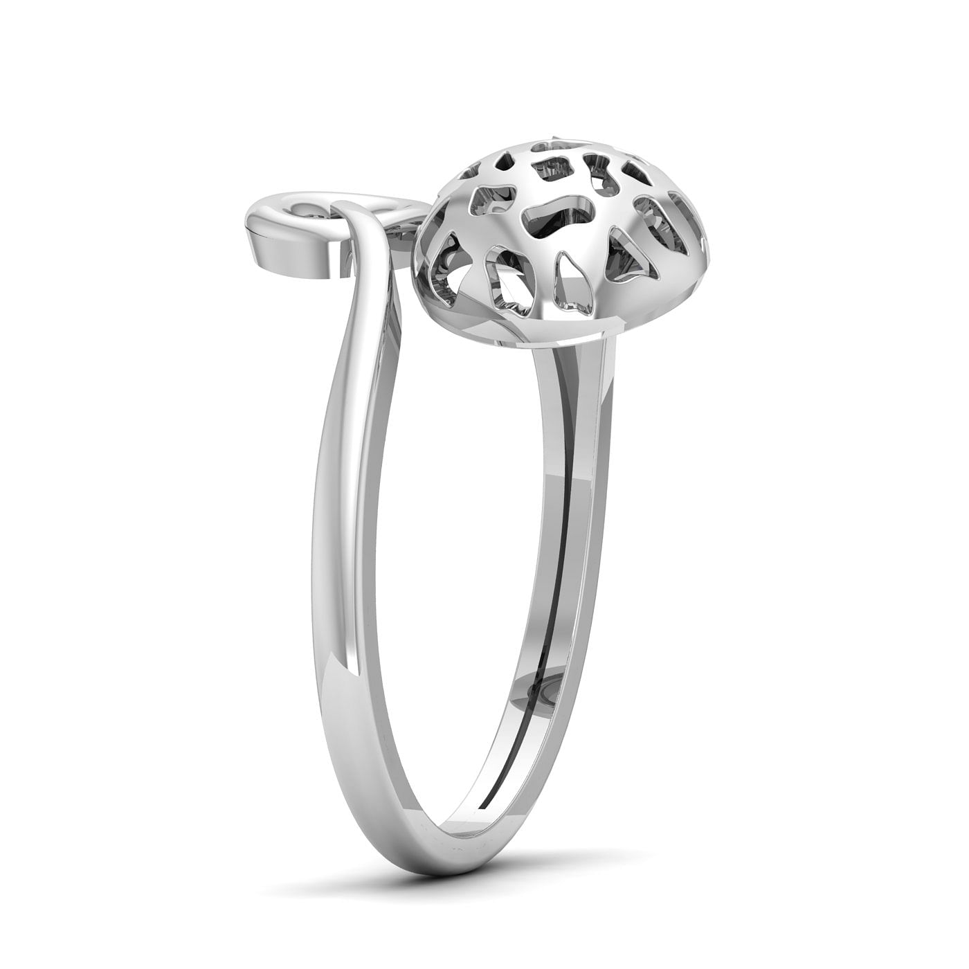 Magical Diamond Ring | Geometry Design White Gold Diamond Ring