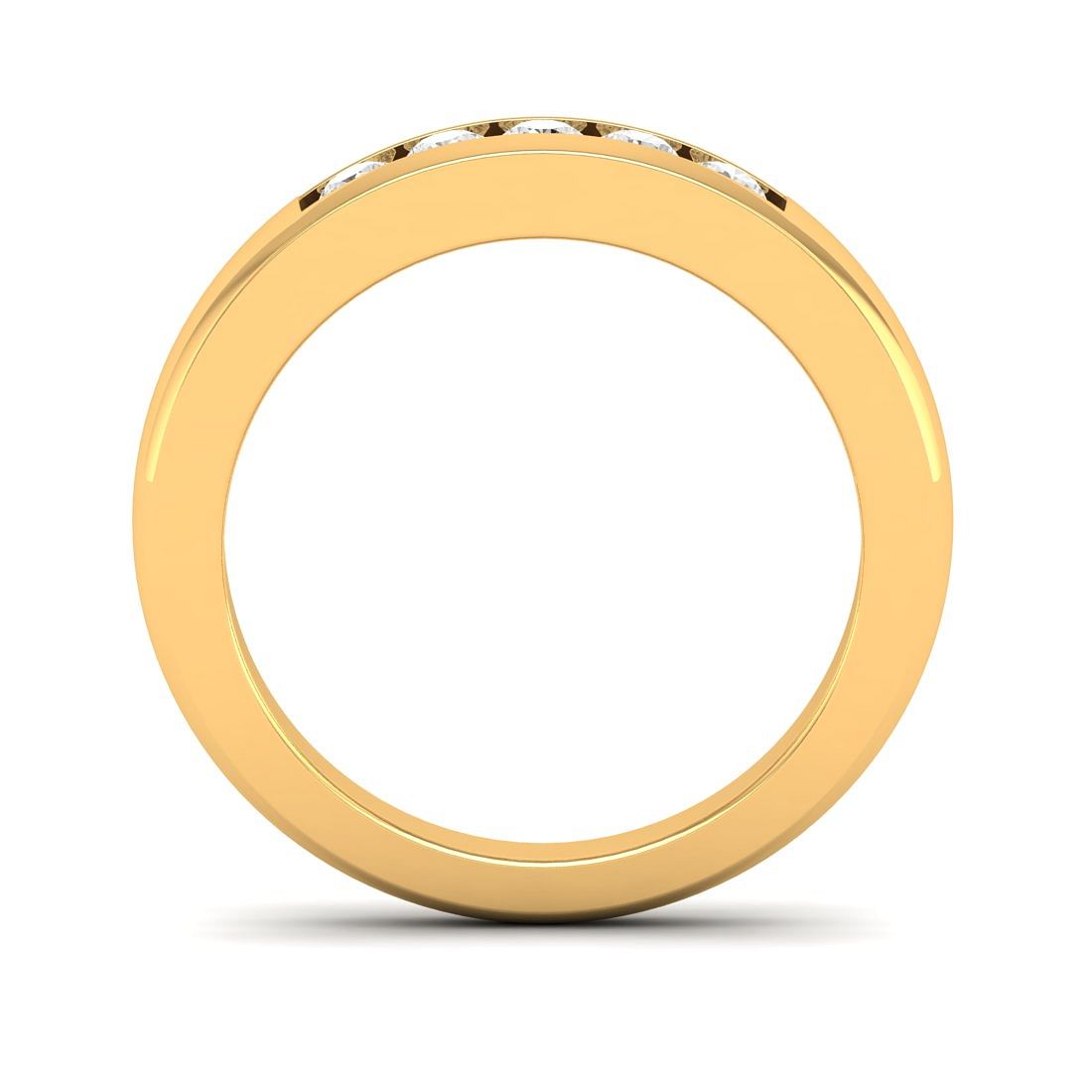 Classic Band Style Yellow Gold Band For Women