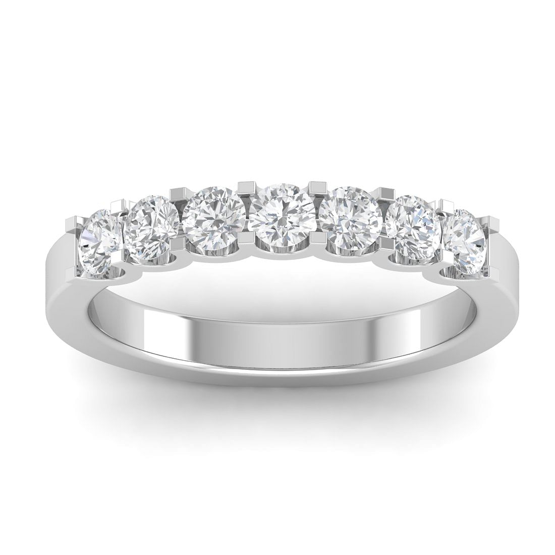 Kylie Sparkle Diamond Band In White Gold Ring