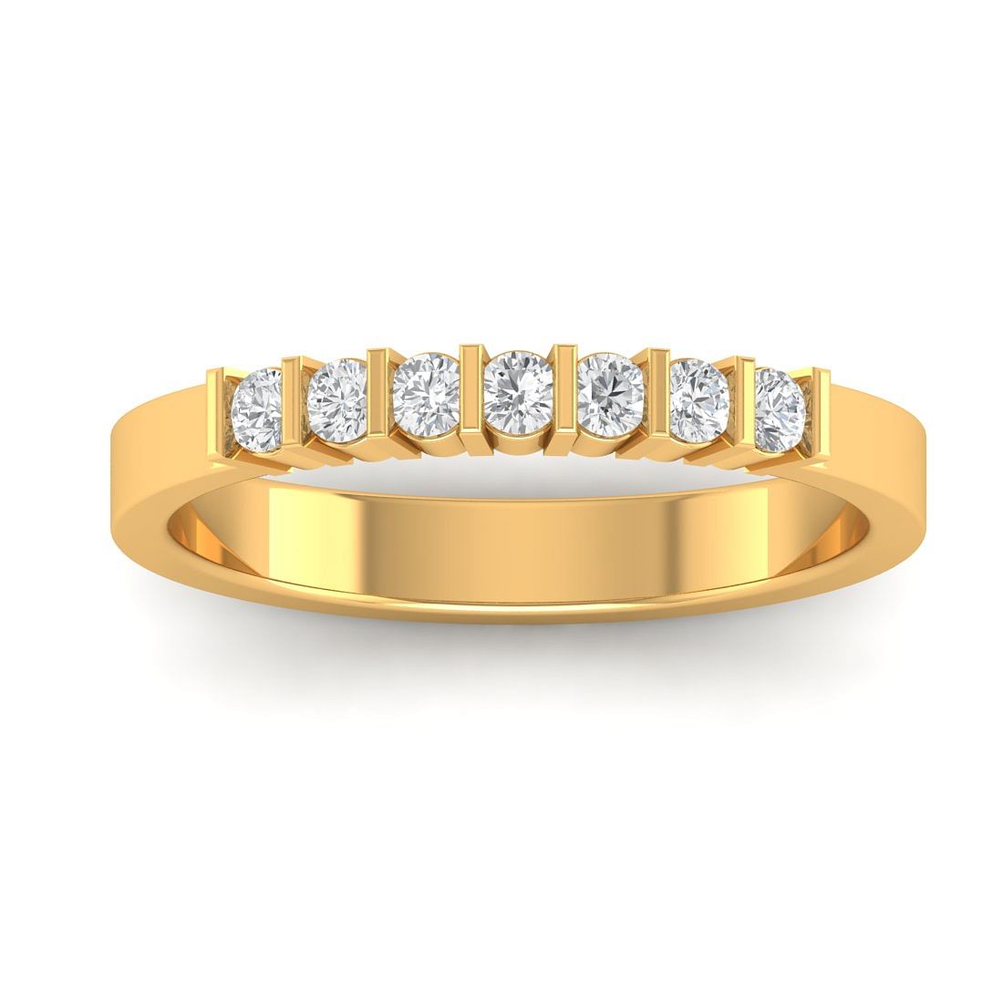 Yellow Gold Nilima Diamond Band For Her