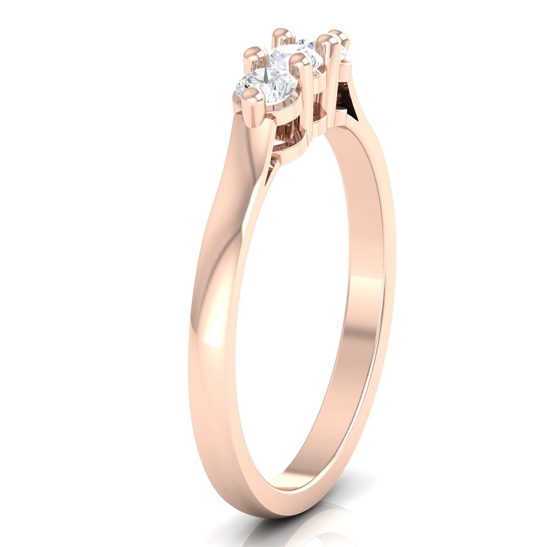 Iris Diamond Ring With Rose Gold For Women