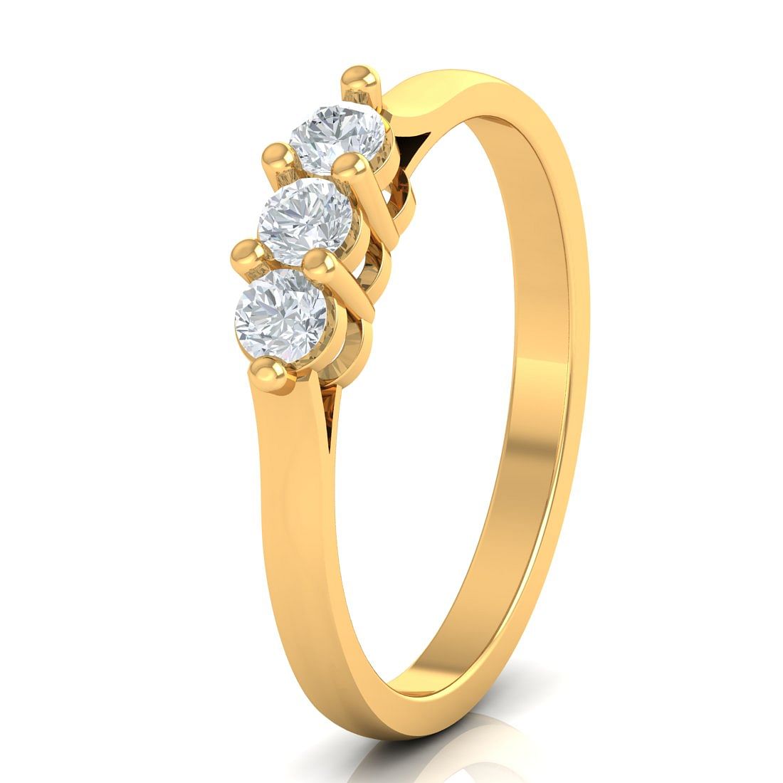 Iris Diamond Ring With Yellow Gold For Women