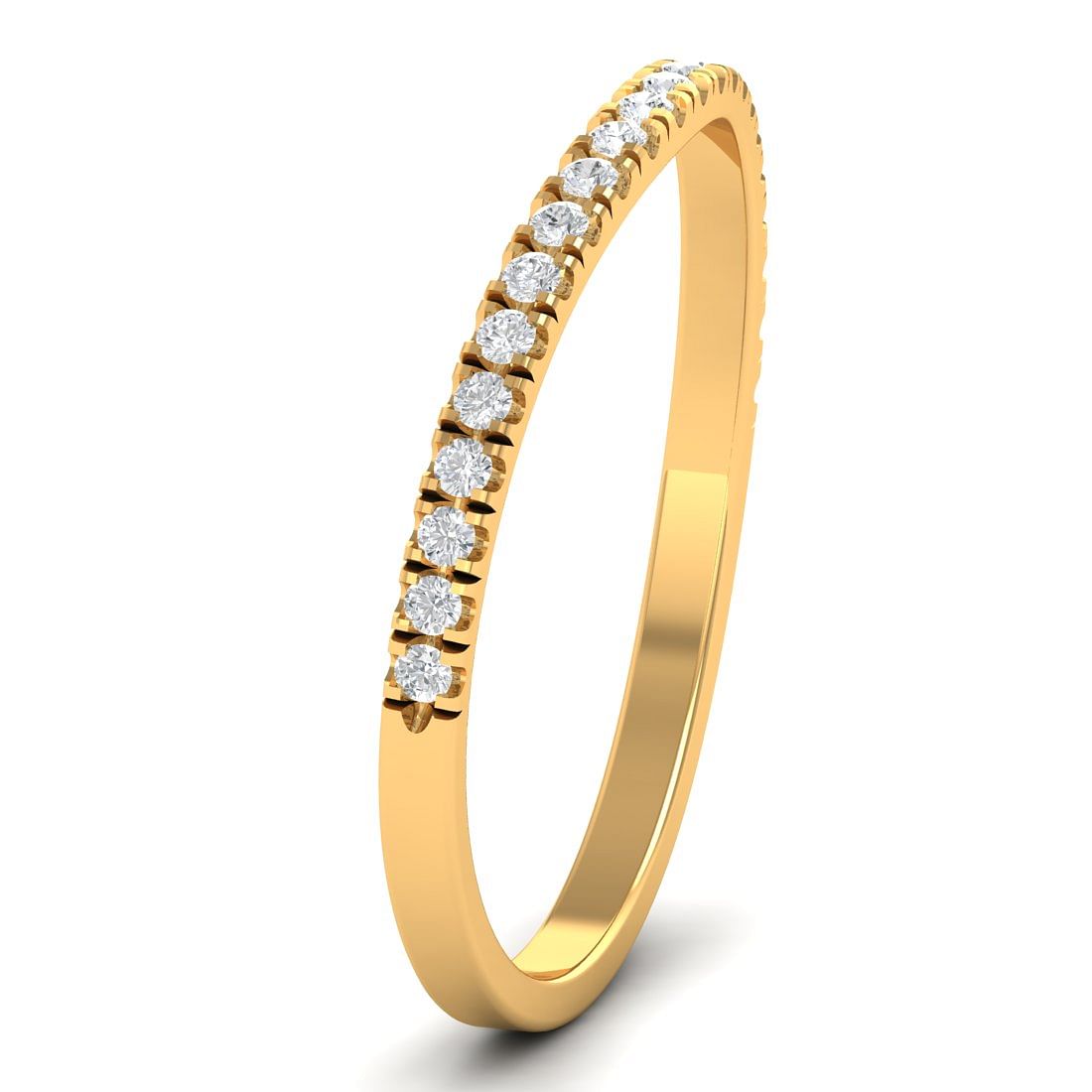 Yellow gold Olivia Diamond Band For Her
