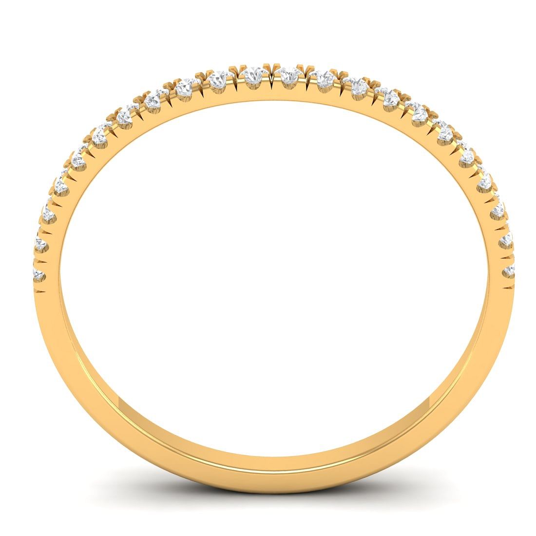 Yellow gold Olivia Diamond Band For Her