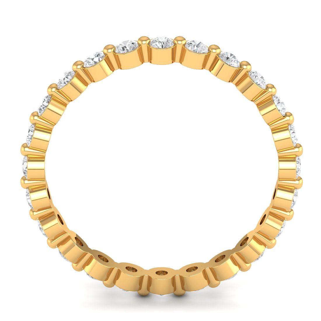 sofia eternity style diamond yellow gold ring for women