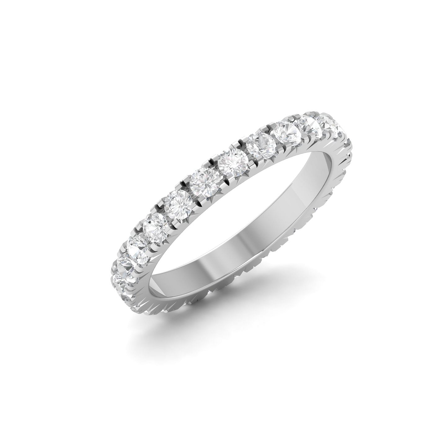 Amruta Classical Eternity Style Diamond White Gold Ring