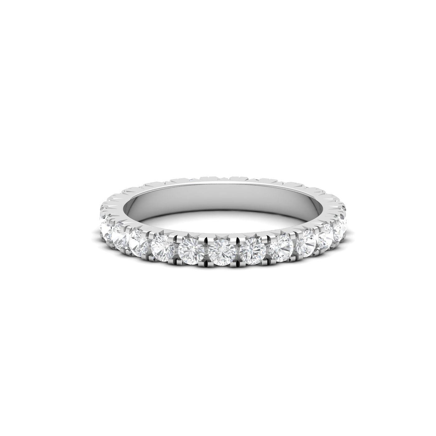 Amruta Classical Eternity Style Diamond White Gold Ring