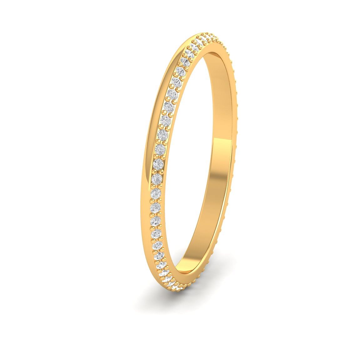 Dayita Yellow Gold Diamond Ring For Women