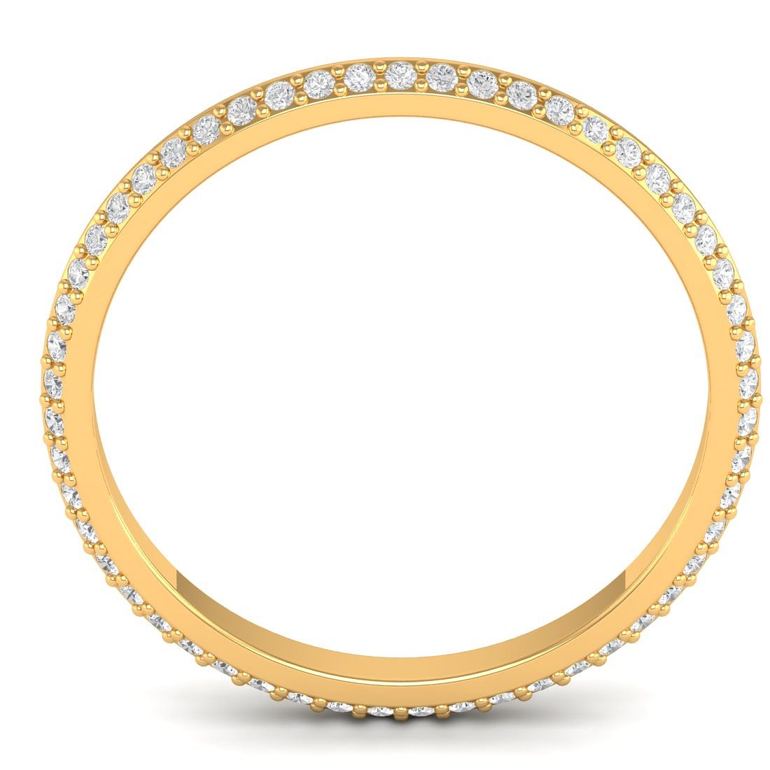 Dayita Yellow Gold Diamond Ring For Women