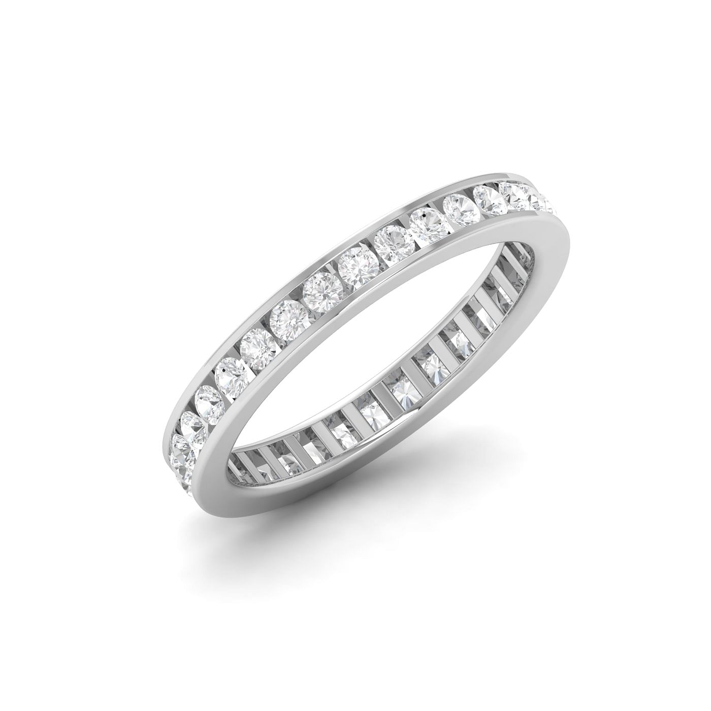 Maya Diamond Ring With Yellow Gold Eternity StyleMaya Diamond Ring With White Gold Eternity Style