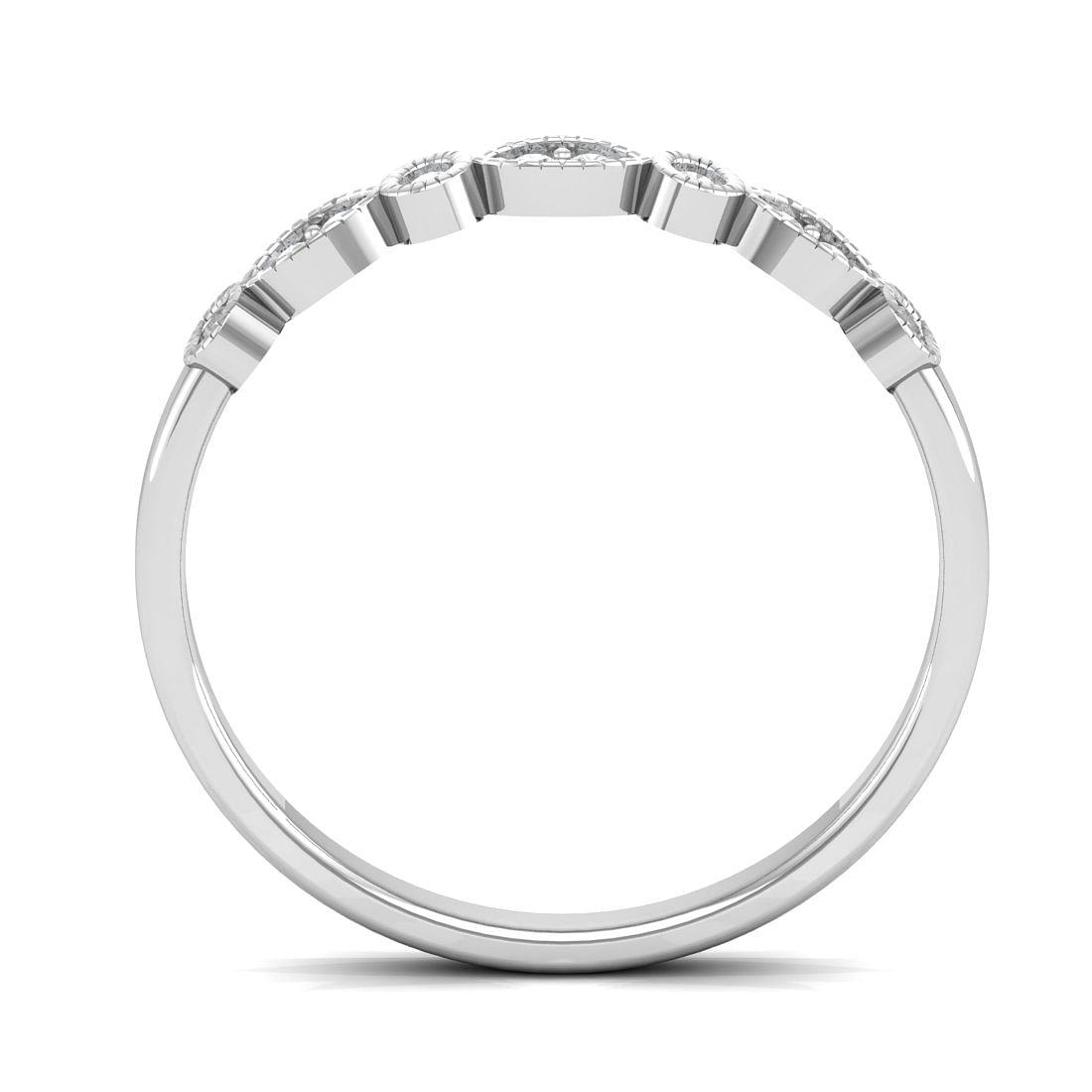 Light weight natalia white gold diamond ring for female