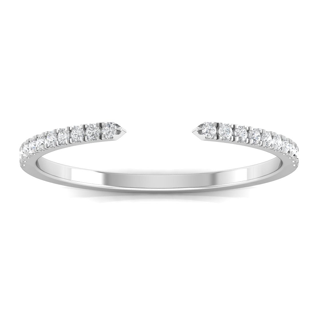 Eternity Style Diamond White Gold Ring For Female