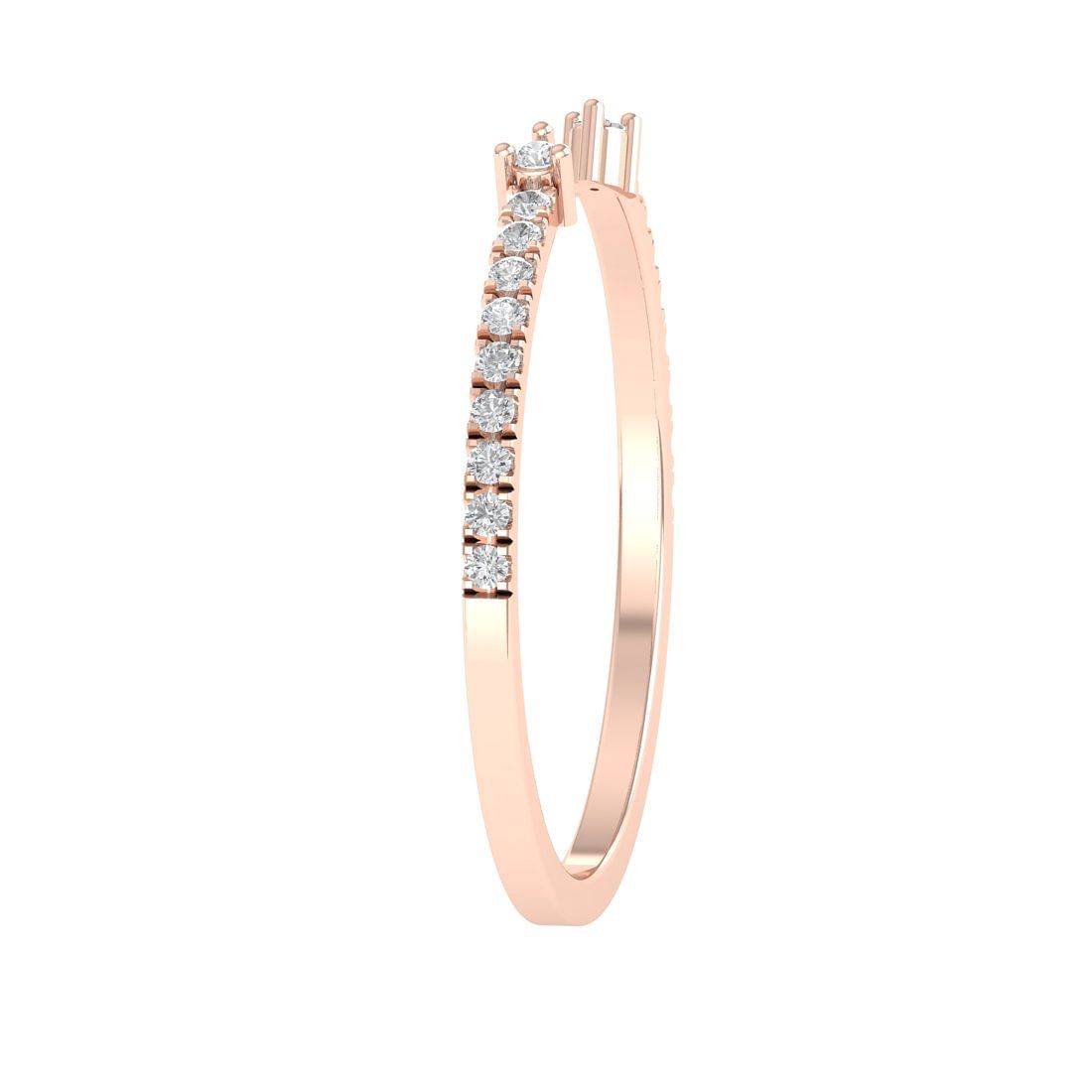 Rose Gold Diamond Spin Ring For Women