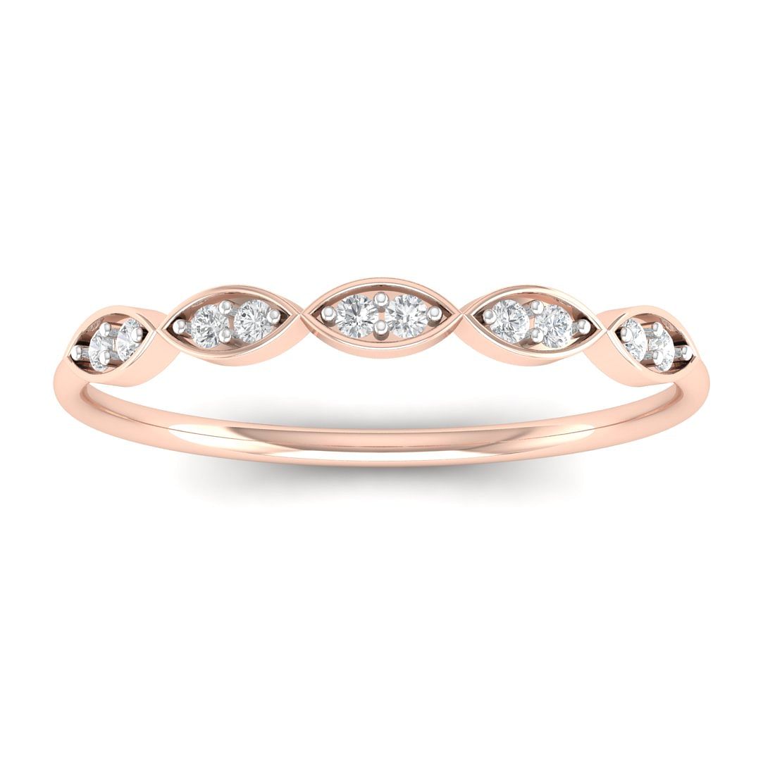 Taissa Rose Gold Diamond Ring For Women