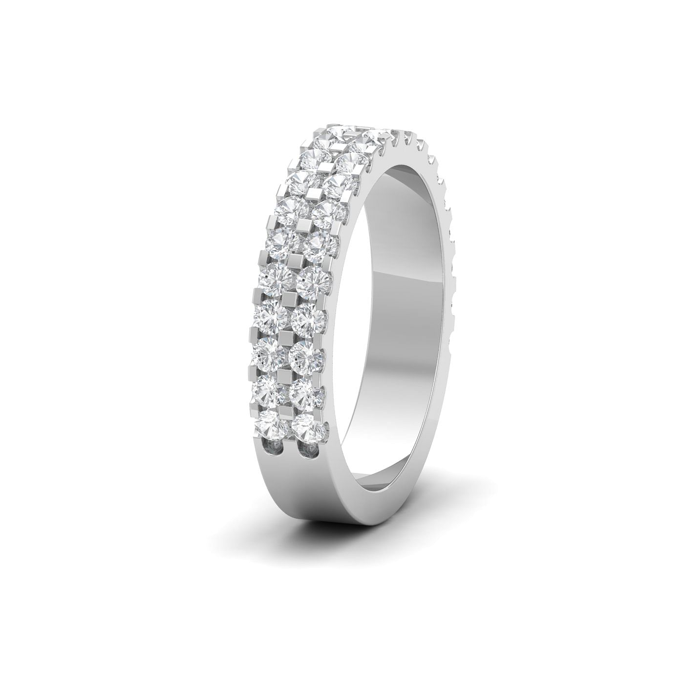 Tanaya Eternity Diamond Ring With White Gold Metal