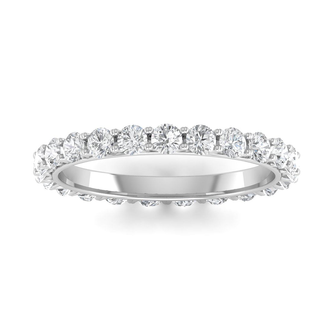 Full Eternity Diamond Ring With White Gold