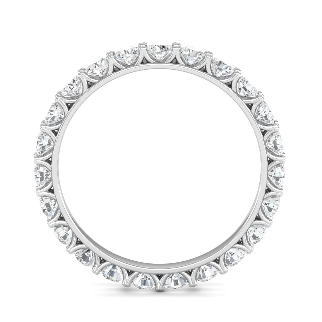 Full Eternity Diamond Ring With White Gold