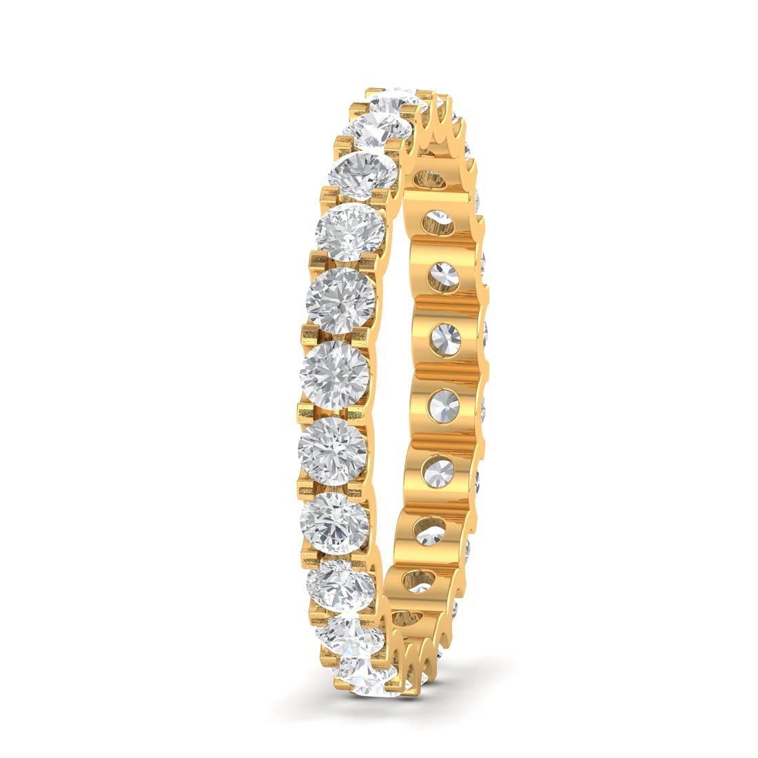 Luella Full Eternity Yellow Gold Diamond Ring