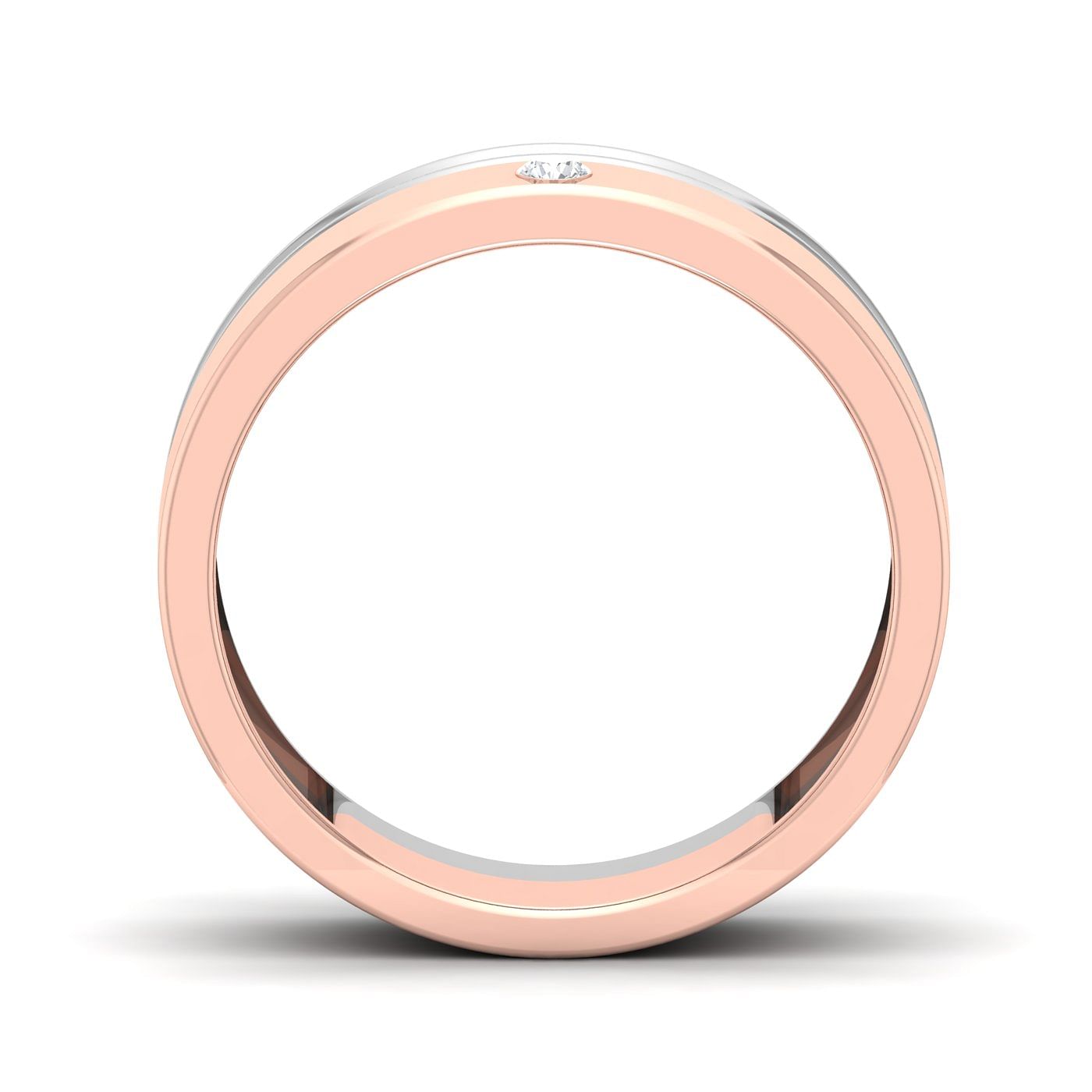 Ishita Rose Gold Diamond Couple Ring