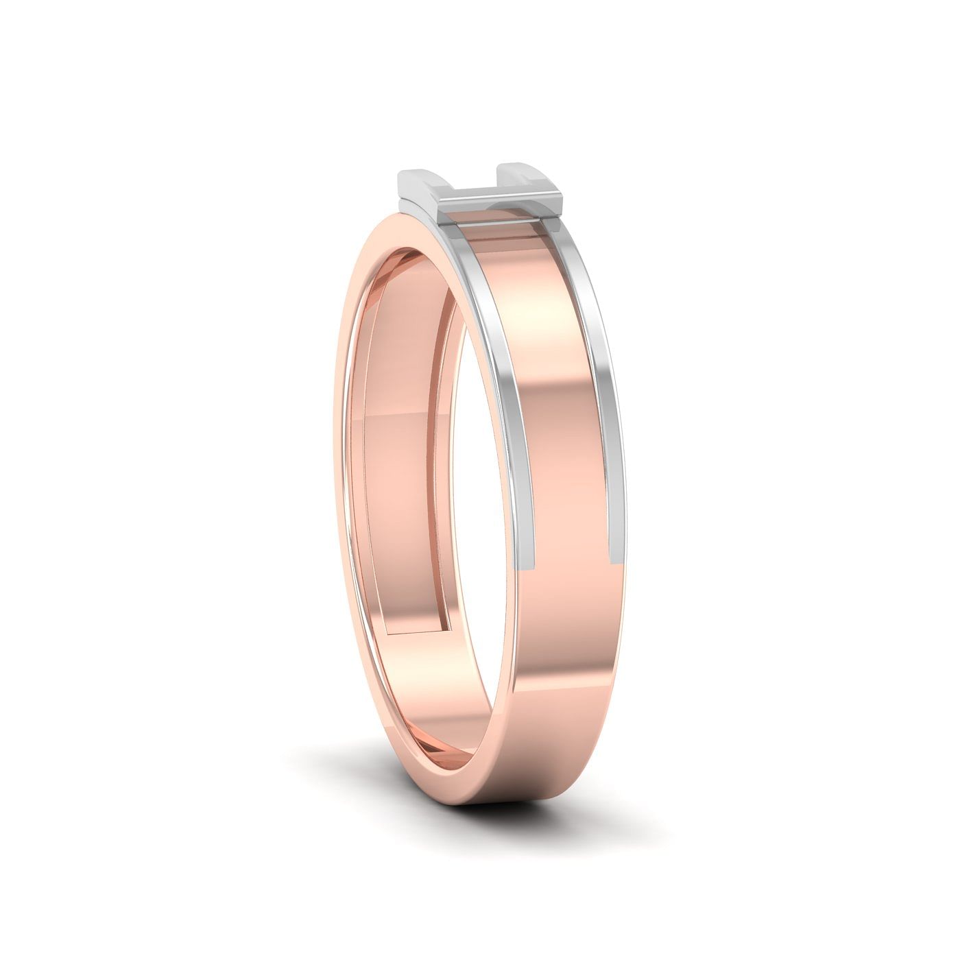 Rose Gold Lamya Diamond Wedding Ring For Her