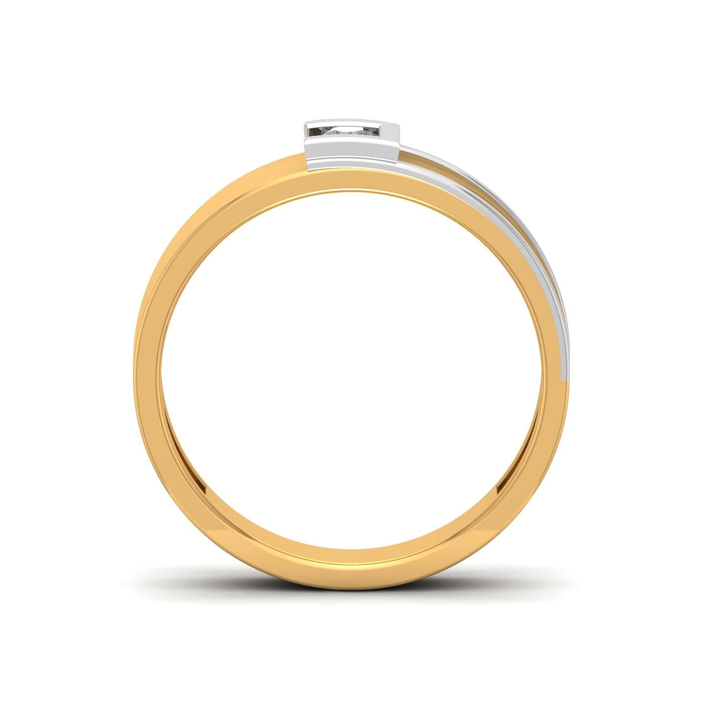 Yellow Gold Lamya Diamond Wedding Ring For Her