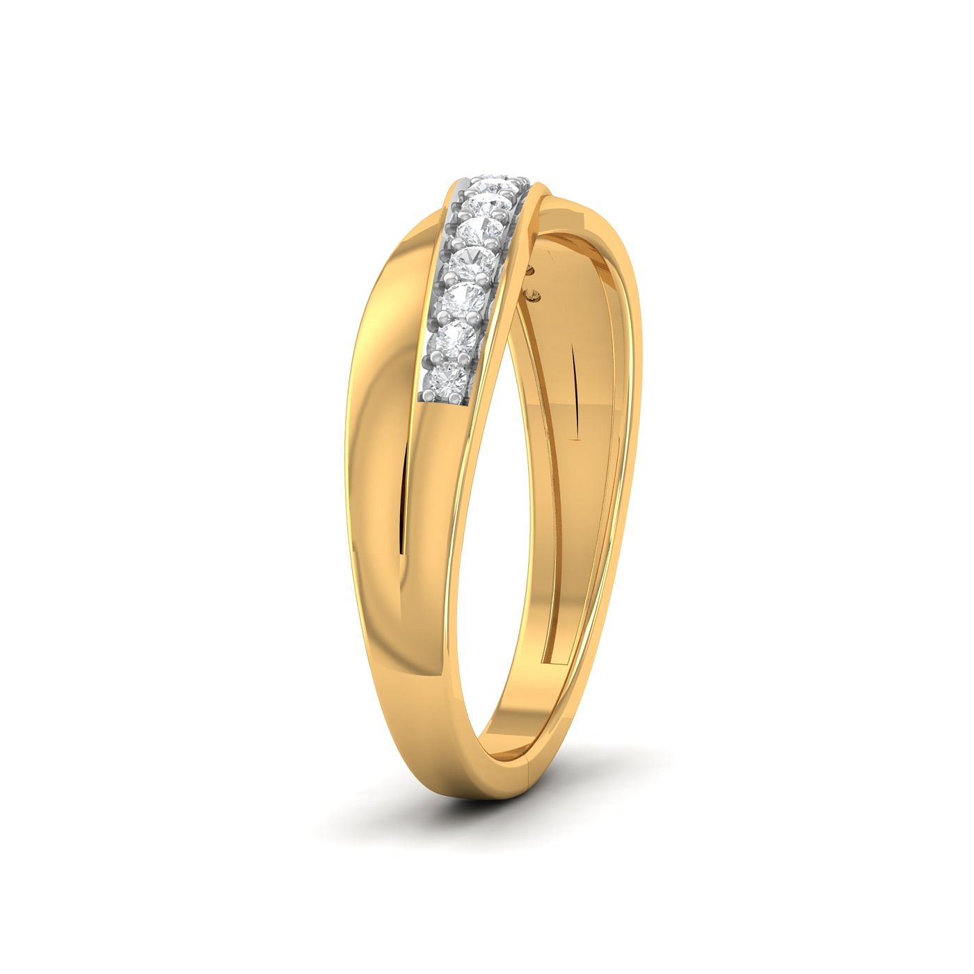 Yellow gold Daani Diamond Wedding Ring For Her