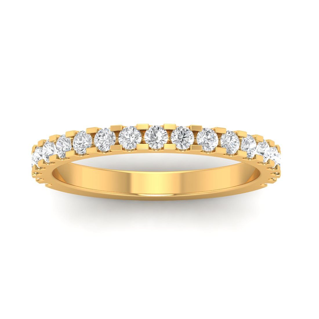 Eva Diamond Wedding Ring For Women With Yellow Gold