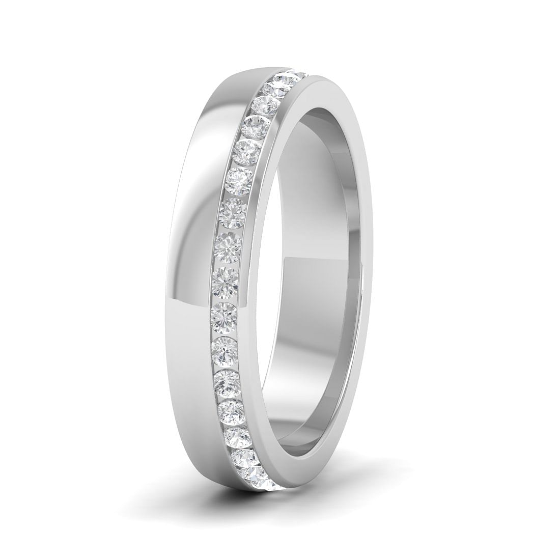 White Gold Big Diamond Band For Her