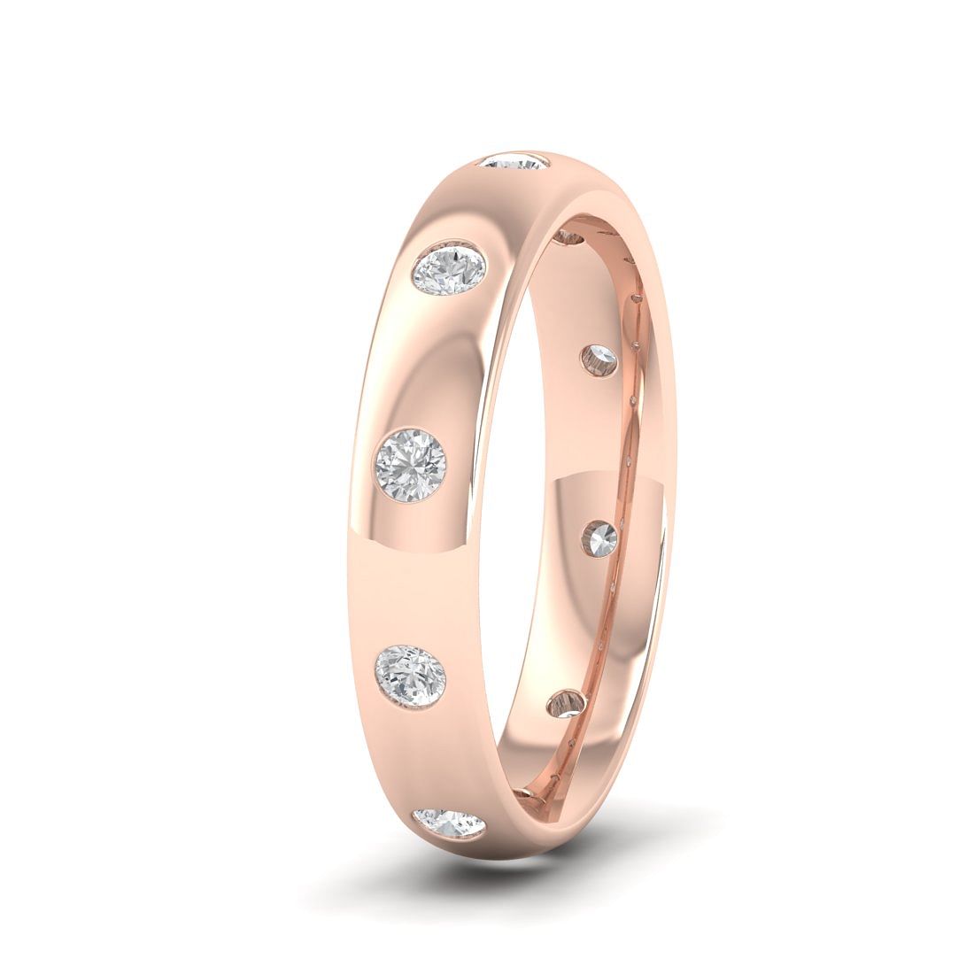 Wedding Diamond Ring With Rose Gold For Her