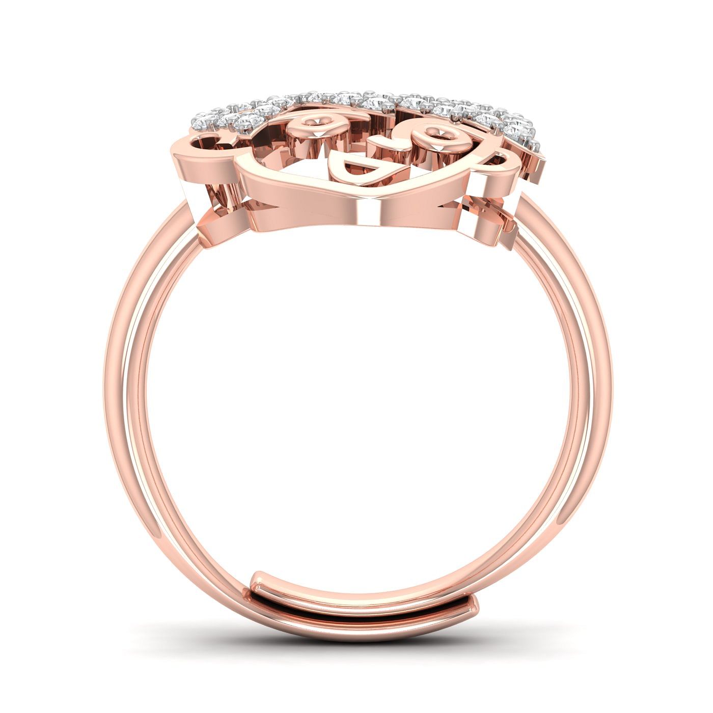 Rose Gold Ben10 Diamond Ring For Kids