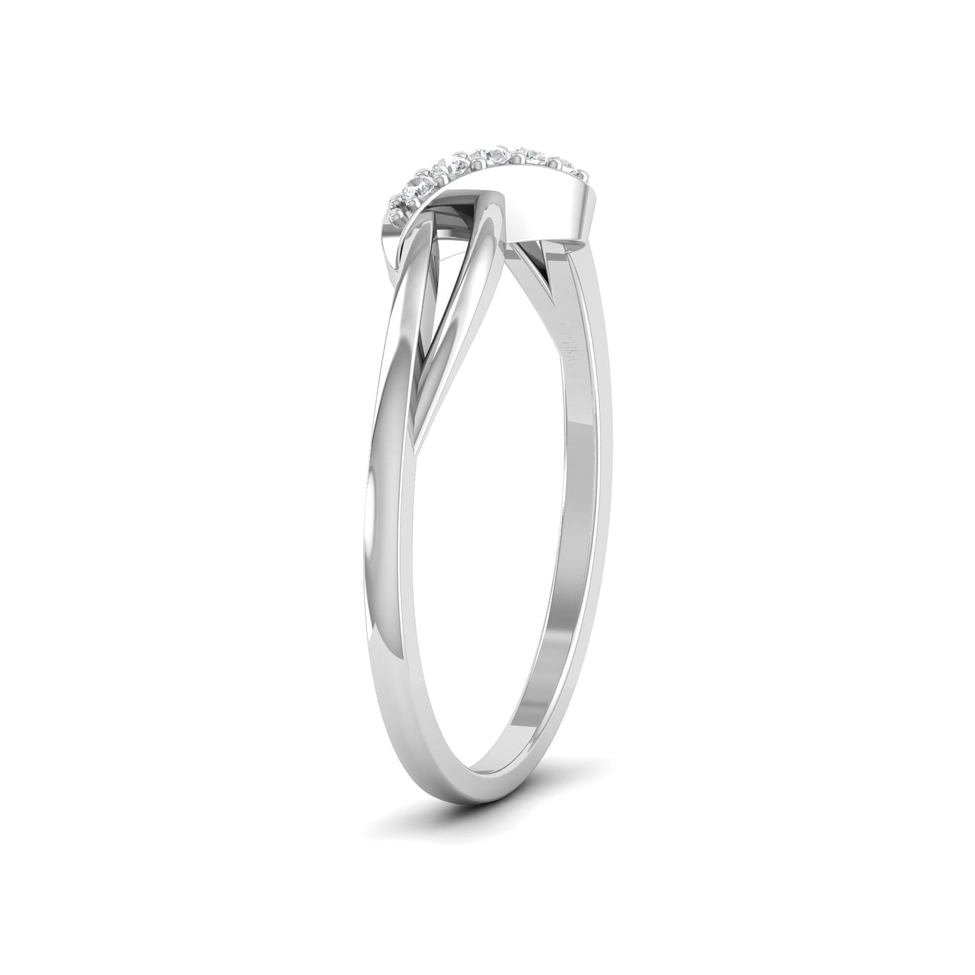 Summer Five Stone Diamond Ring For White Gold Female