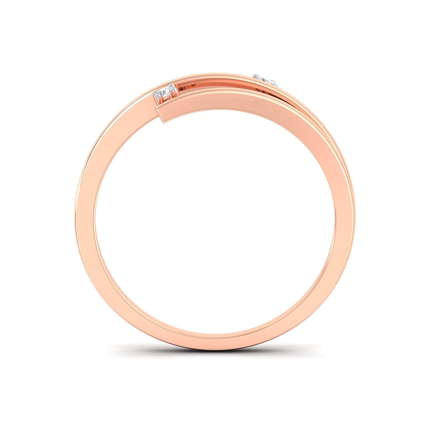 Rose Gold Two Stone Spring Diamond Ring Two Stone Spring Diamond Ring For Women