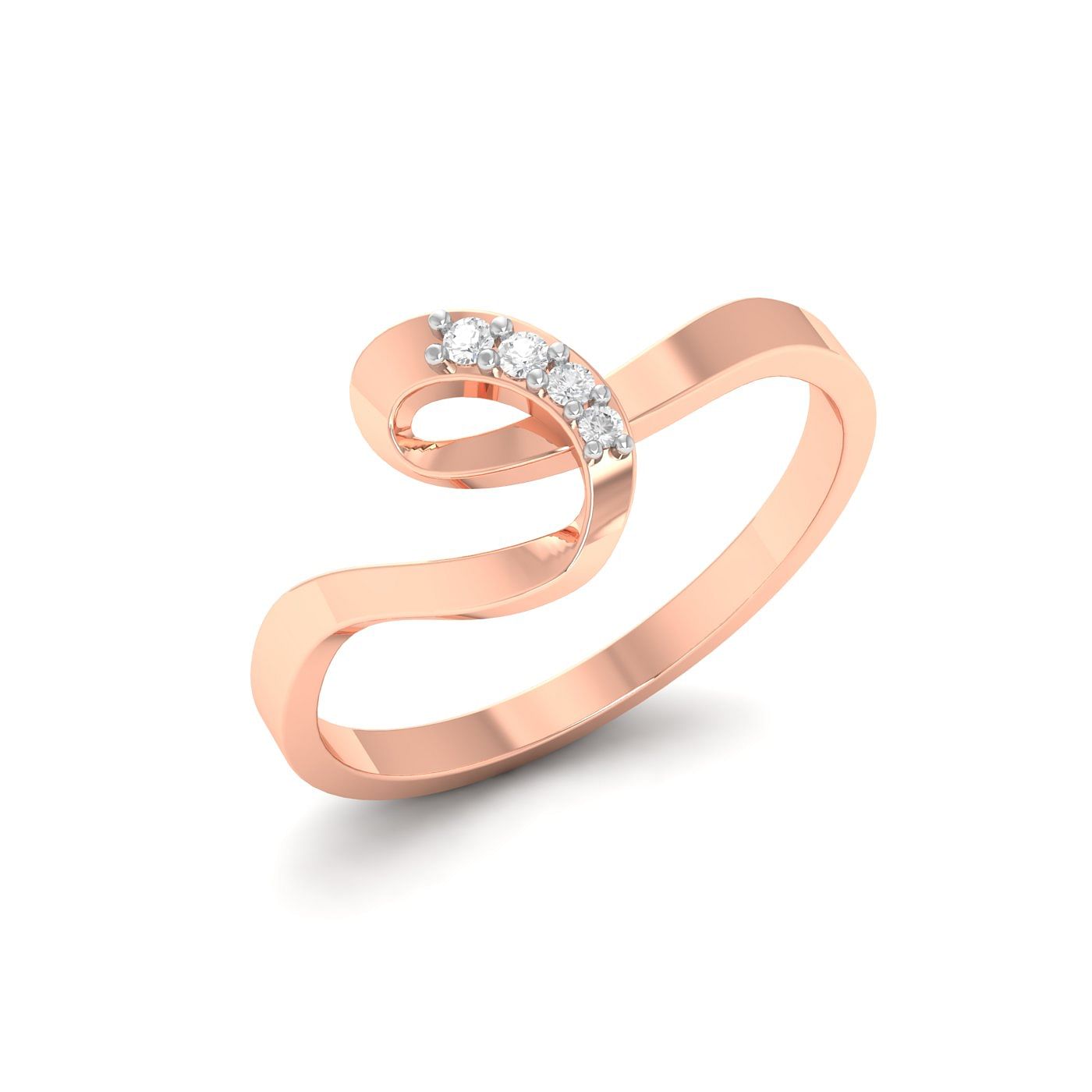 Sina Daily Wear Diamond Band For 14k rose gold bands