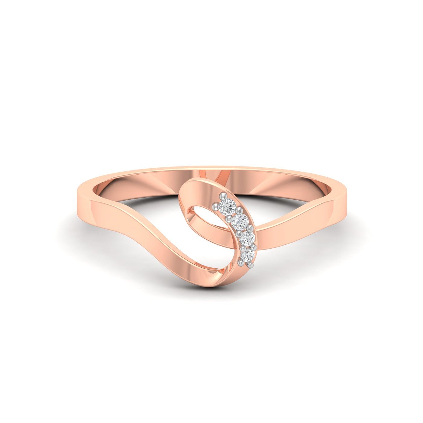 Sina Daily Wear Diamond Band For 14k rose gold bands