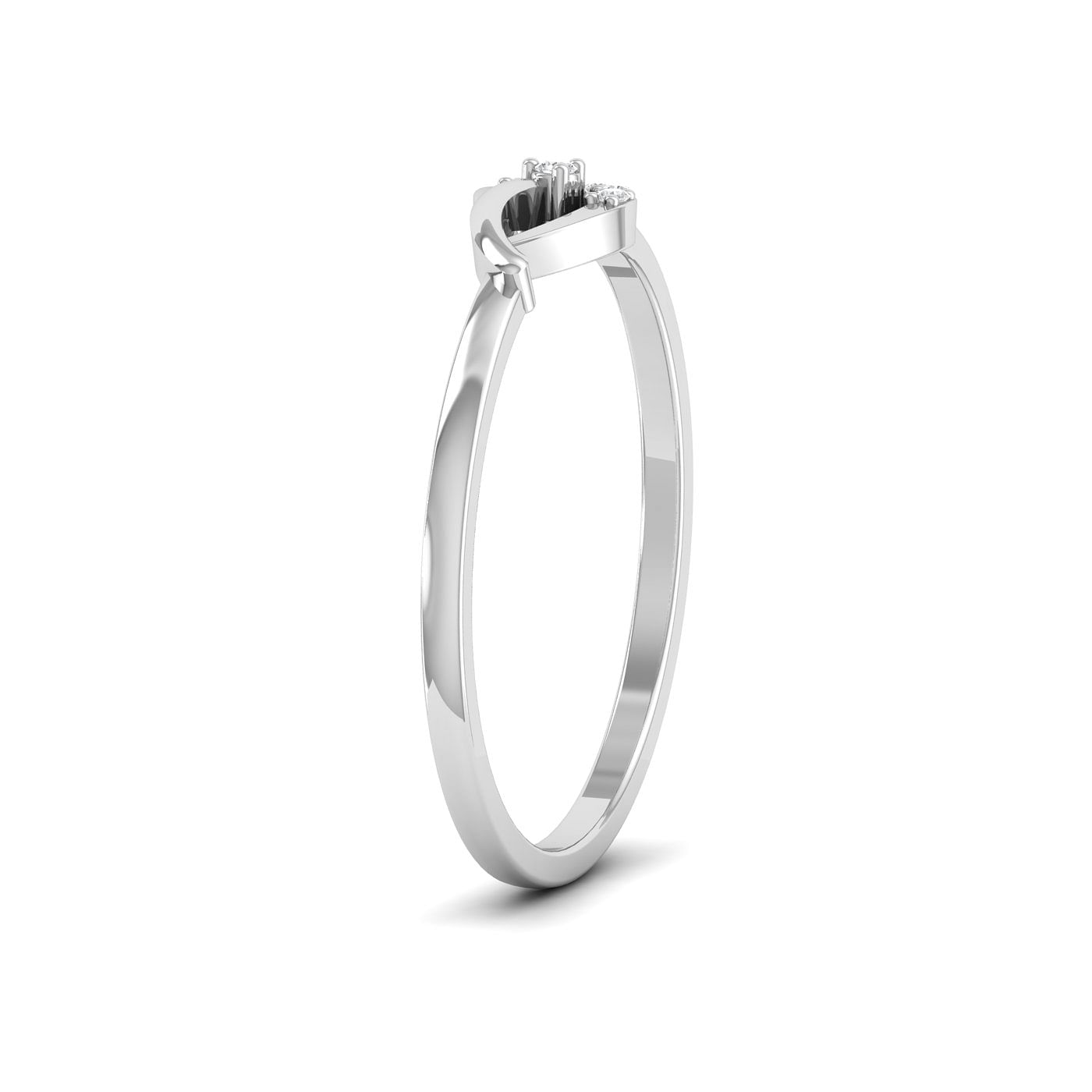 Light weight Roni Diamond Delicate Ring white gold for women